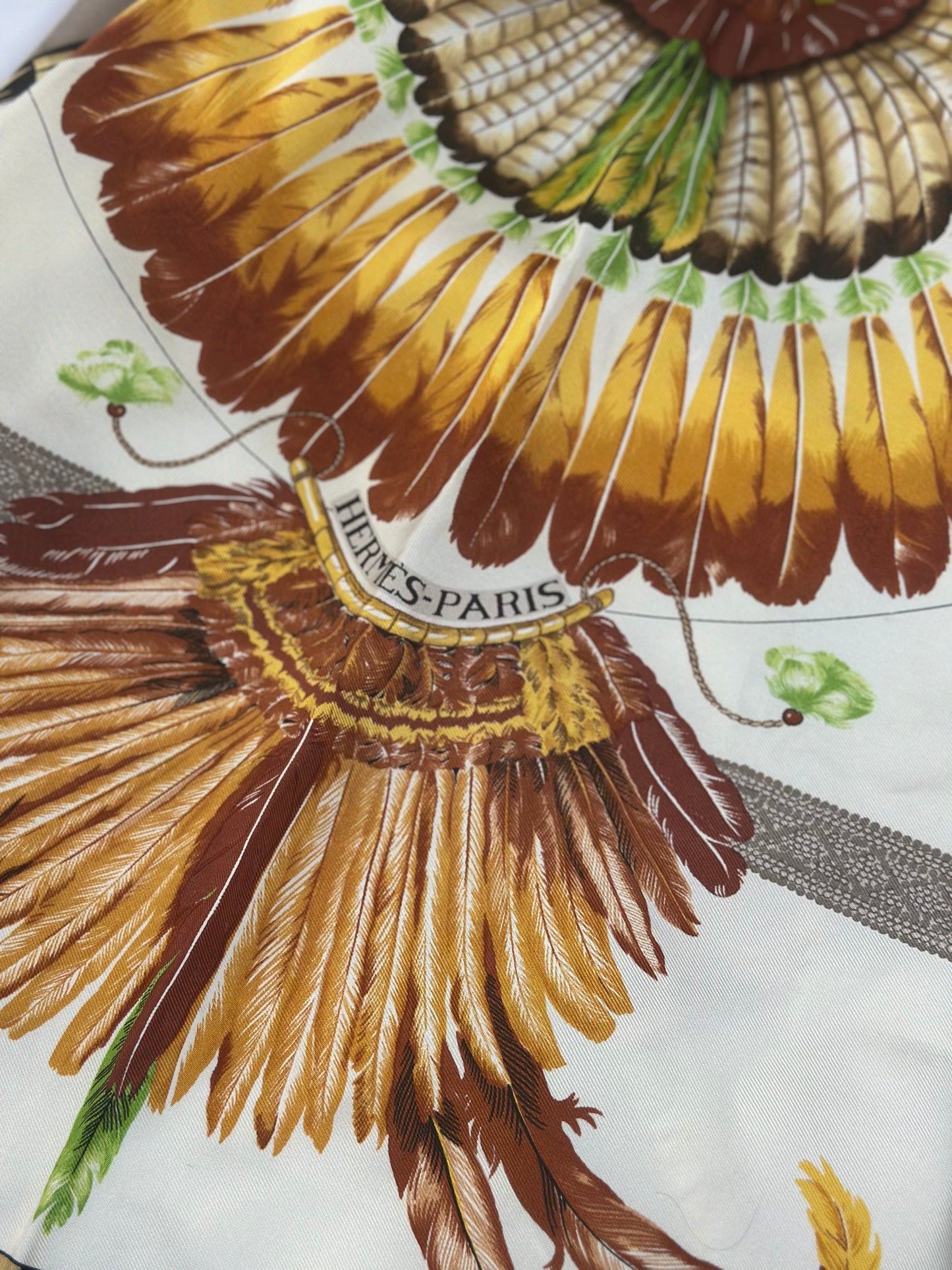 Pre-owned Hermès Carre silk scarf "Brazil" designed by Laurence Bourthoumieux