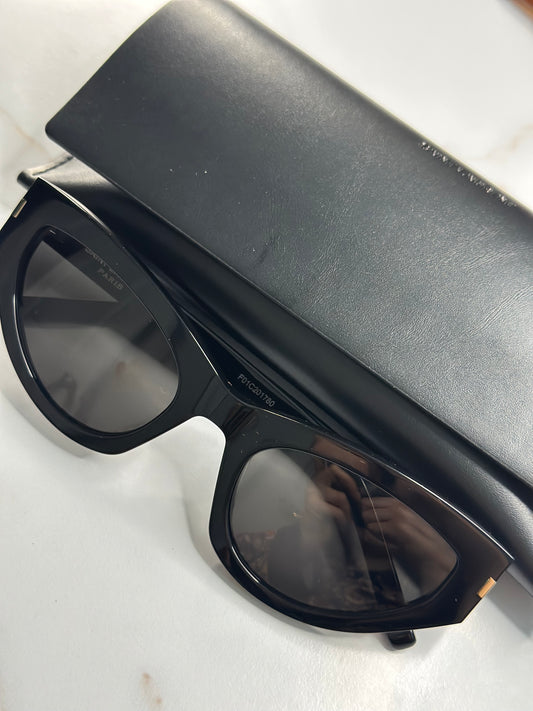 Pre-owned Saint Laurent black acetate sunglasses