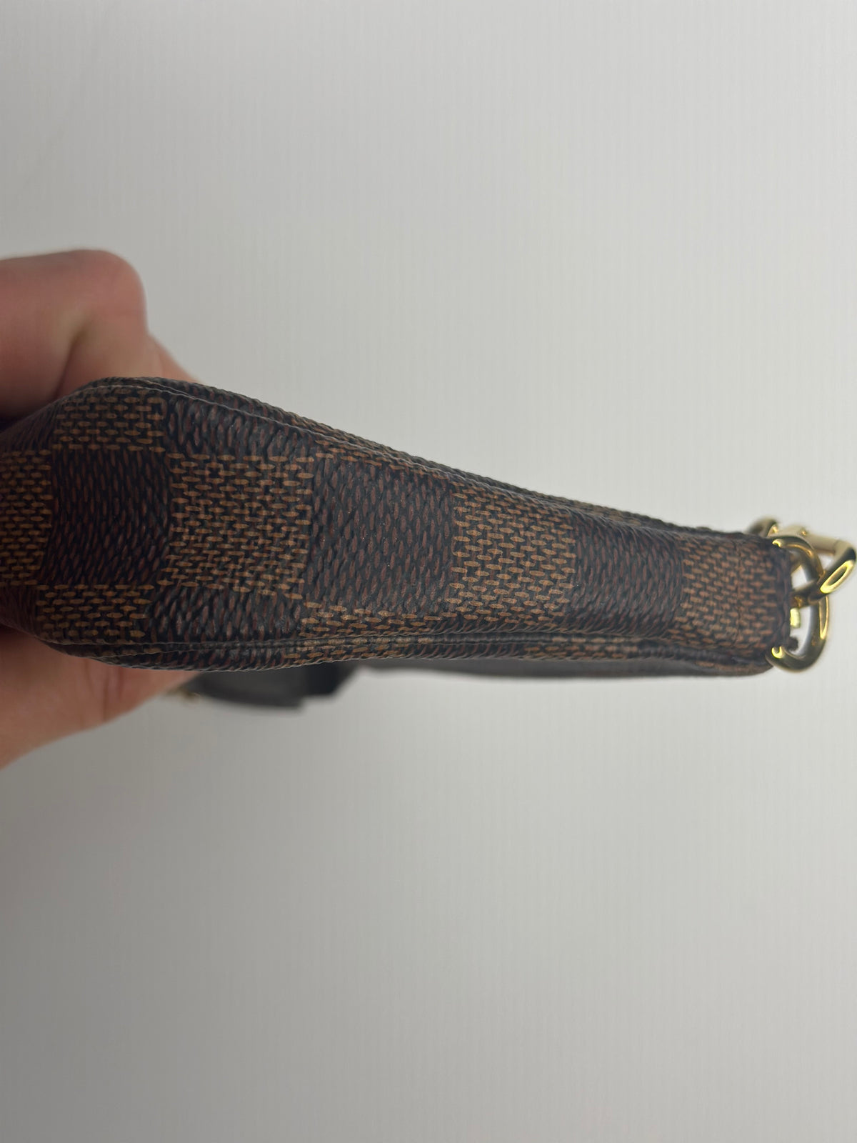 Pre-owned Louis Vuitton Damier ebene mini pochette accessories