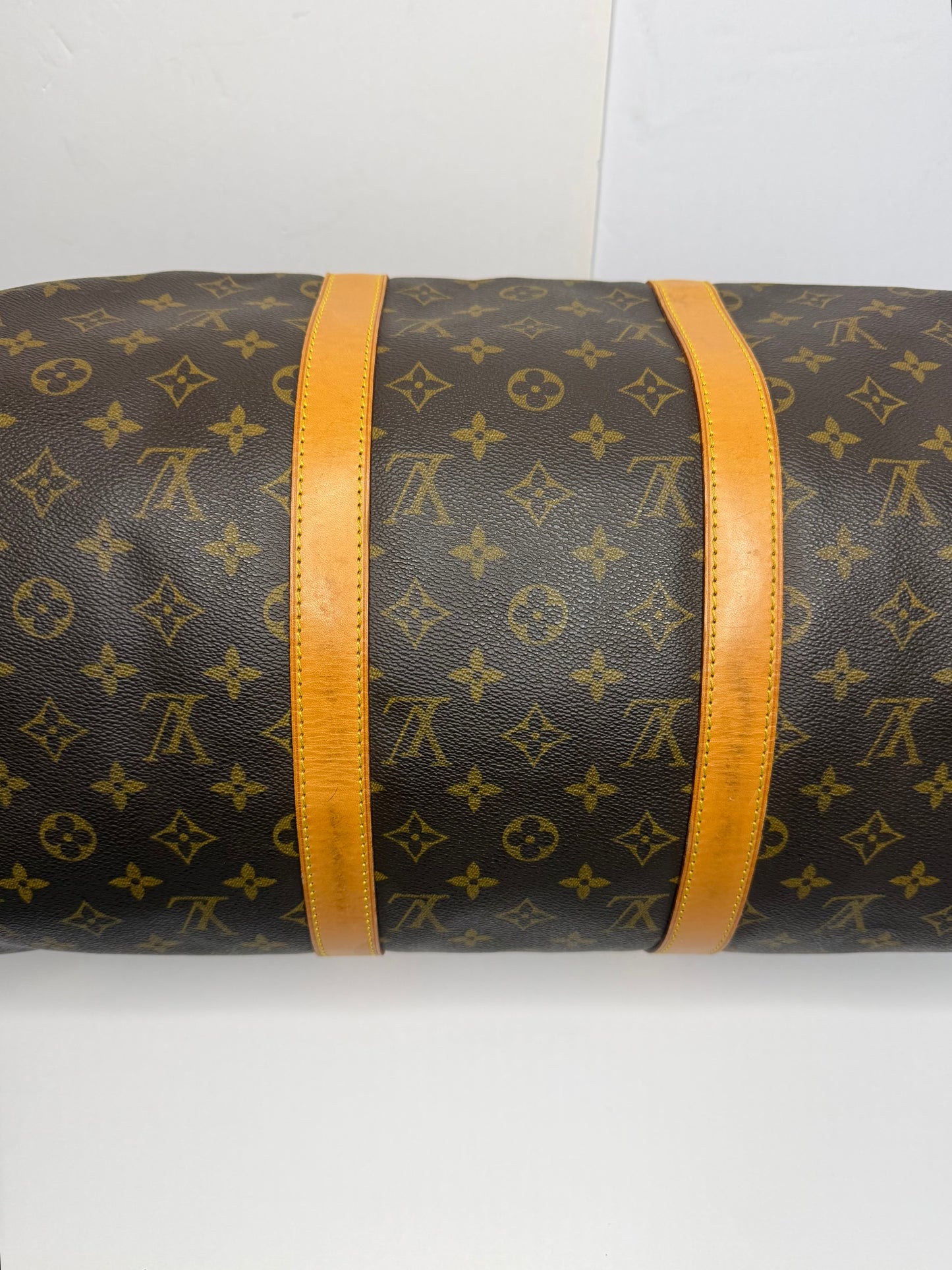 Pre-owned Louis Vuitton monogram canvas keep all 50 duffel