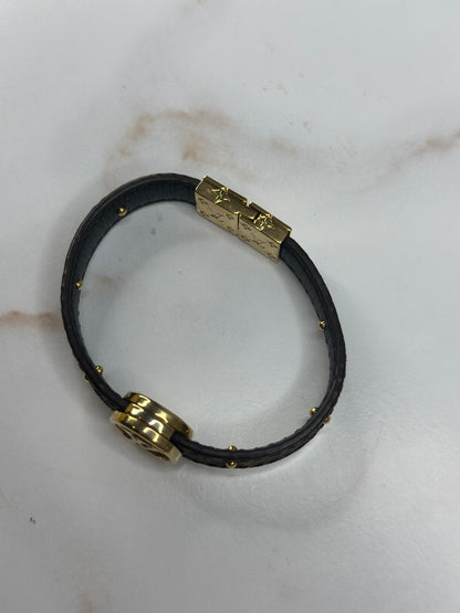 Pre-owned Louis Vuitton LV Circle monogram canvas Reversible Bracelet