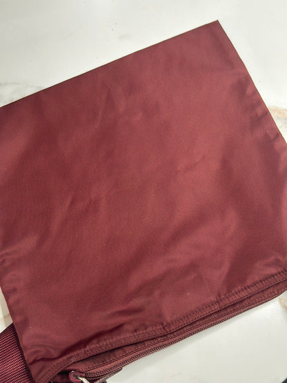 Pre-owned Prada Nylon burgundy large crossbody