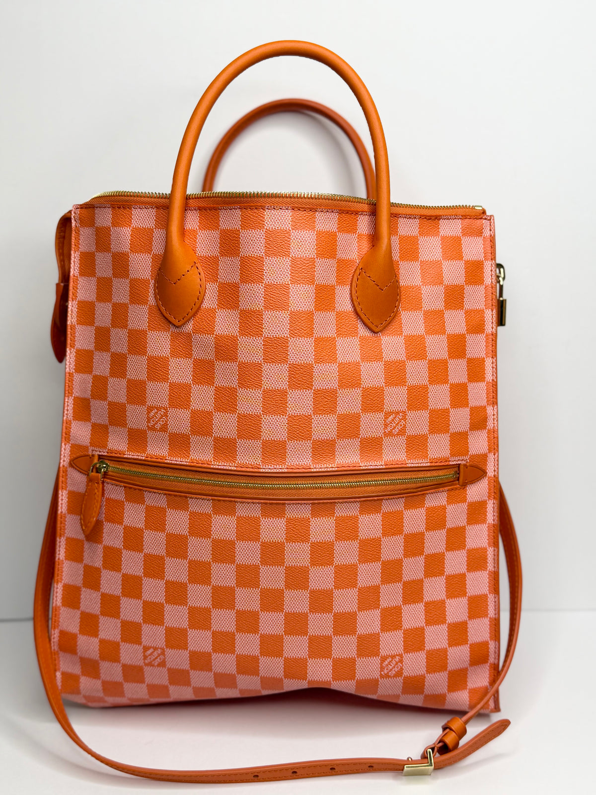 Pre-owned Louis Vuitton Damier Couleur Mobil Fold over Tote