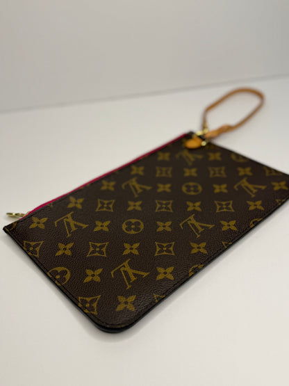 Pre-owned Louis Vuitton monogram canvas neverfull MM pouch