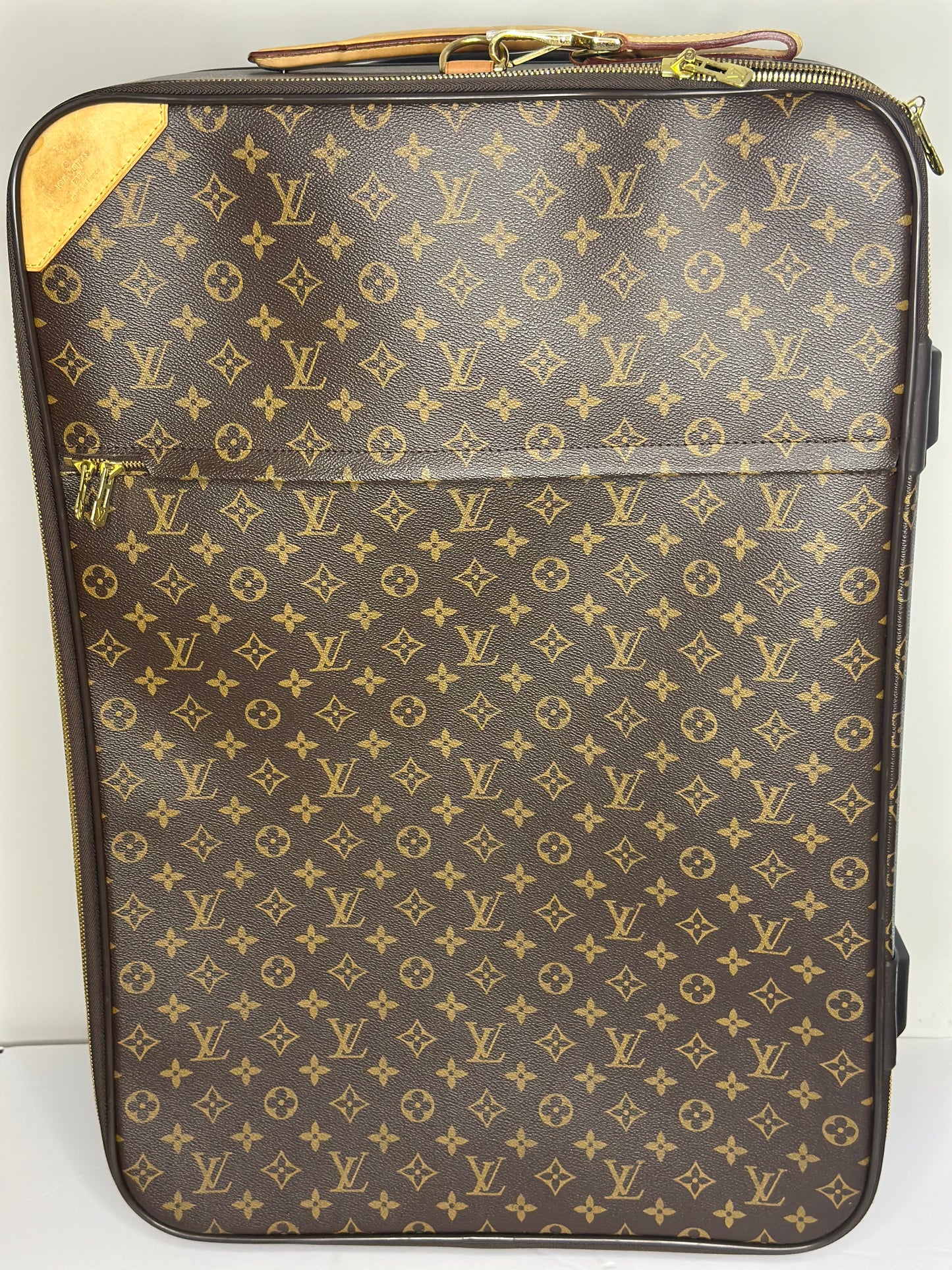 Pre-owned Louis Vuitton monogram canvas Pegase 65 rolling luggage
