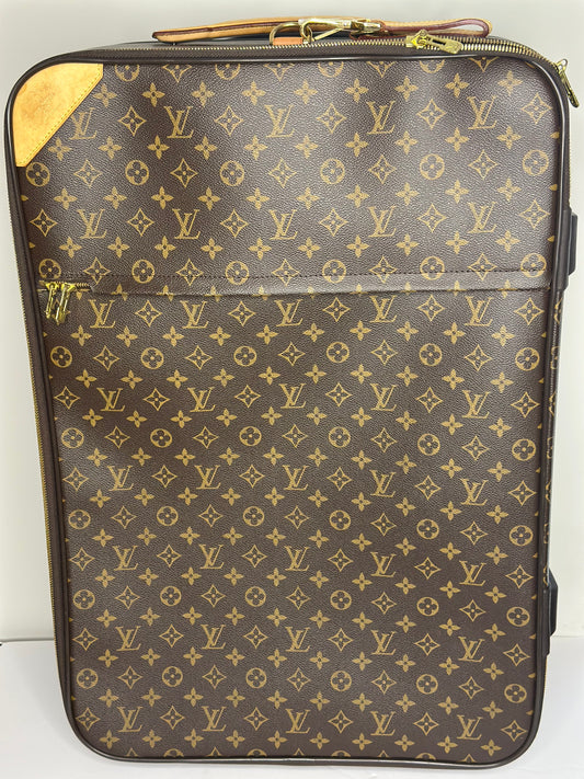 Pre-owned Louis Vuitton monogram canvas Pegase 65 rolling luggage
