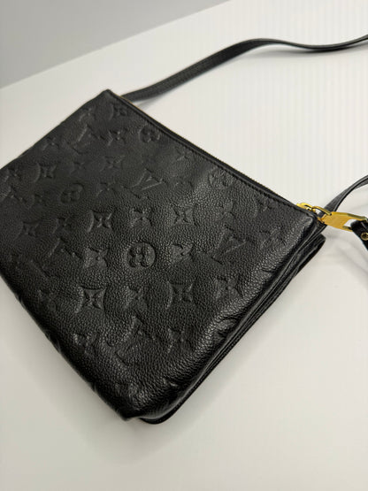 Pre-owned Louis Vuitton Empreinte Twice Black