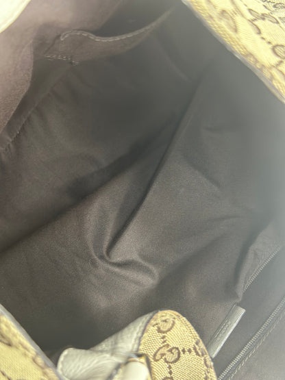 Pre-owned Gucci GG canvas New Ladies Web hobo shoulder bag