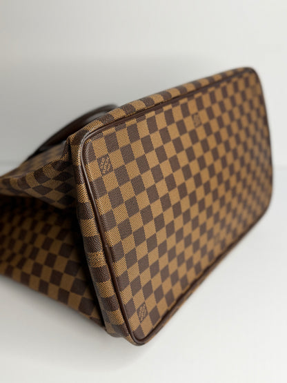 Pre-owned Louis Vuitton Damier Ebene Greenwich PM travel tote