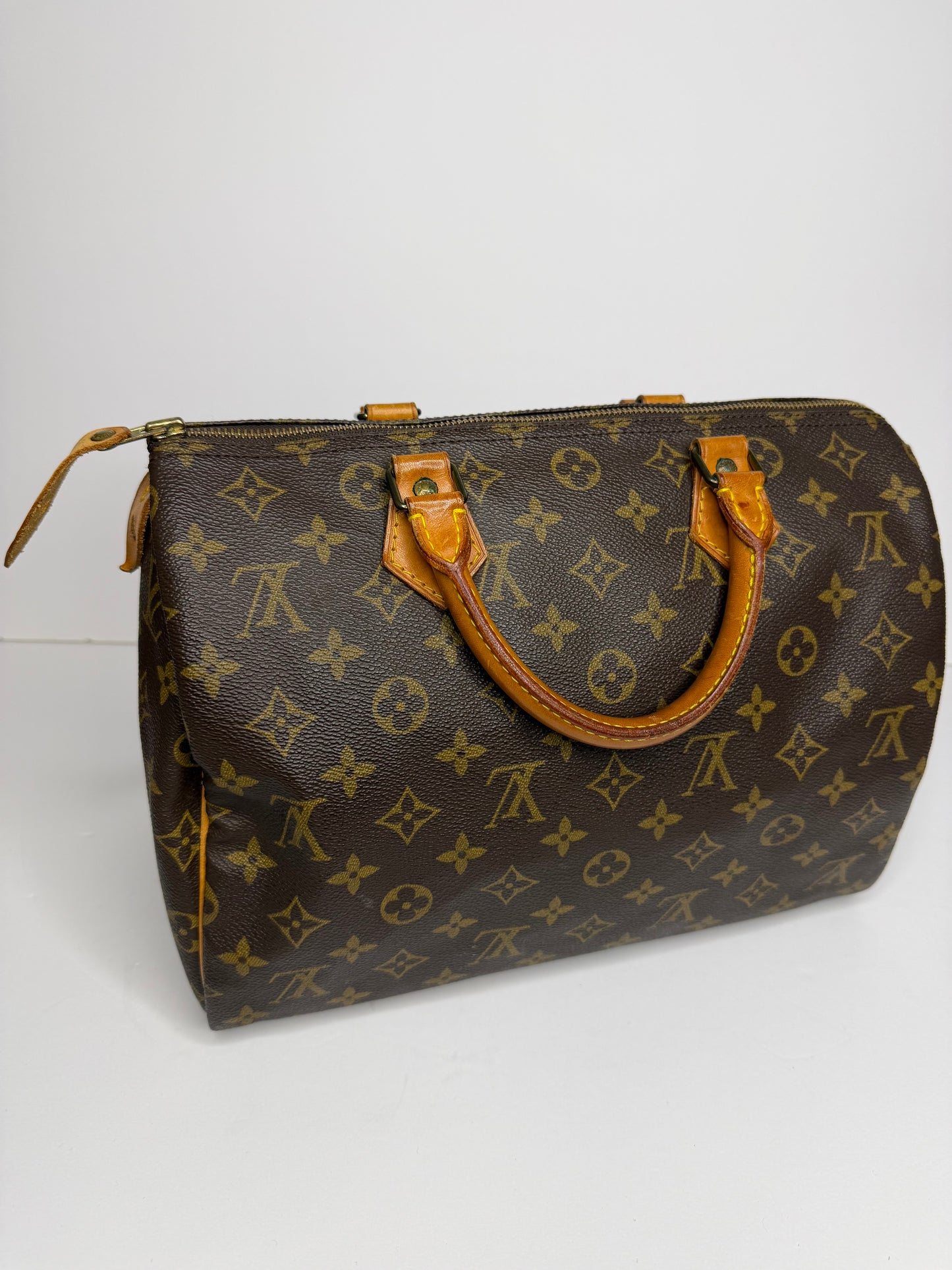 Pre-owned Louis Vuitton vintage monogram canvas speedy 30 Boston bag