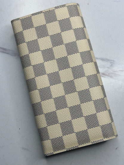 Pre-owned Louis Vuitton Damier azur Sarah Wallet