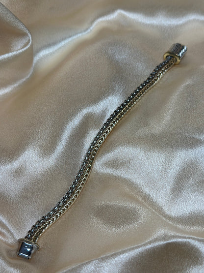 AC’s two tone mini chain link bracelet