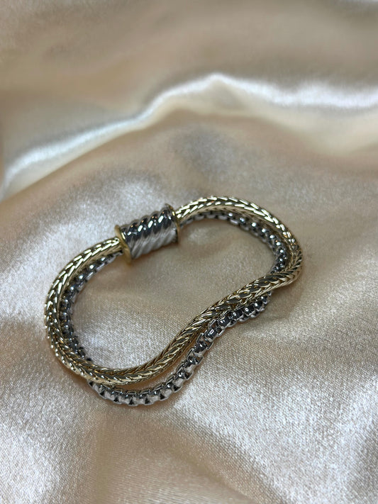 AC’s two tone mini chain link bracelet