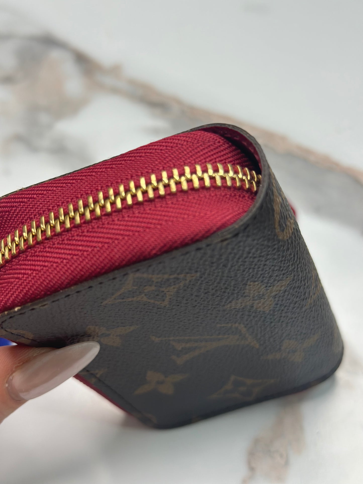 Pre-owned Louis Vuitton Monogram Canvas Zippy Multicartes Fuchsia