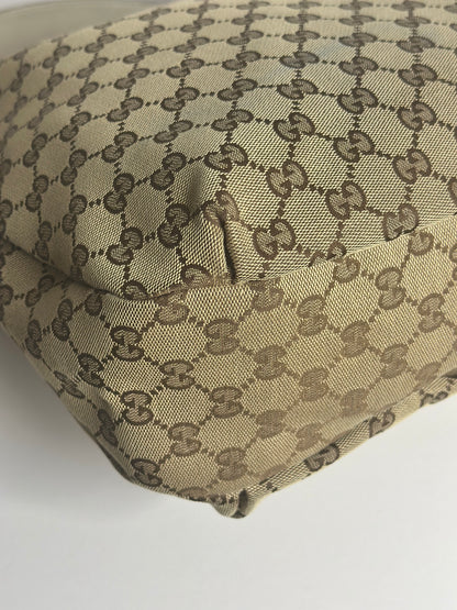Pre-owned Gucci GG canvas New Ladies Web hobo shoulder bag
