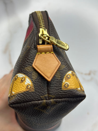 Pre-owned Louis Vuitton limited edition trunks PM cosmetic pouch