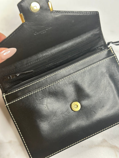 Pre-owned Christian Dior vintage calfskin leather top handle mini bag