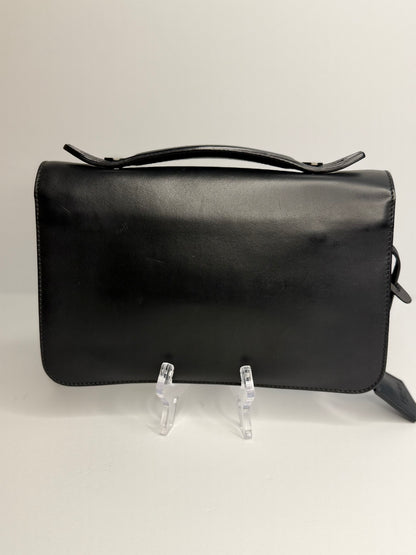 Pre-owned Fendi Zucca 
Logo Clutch Embossed Leather