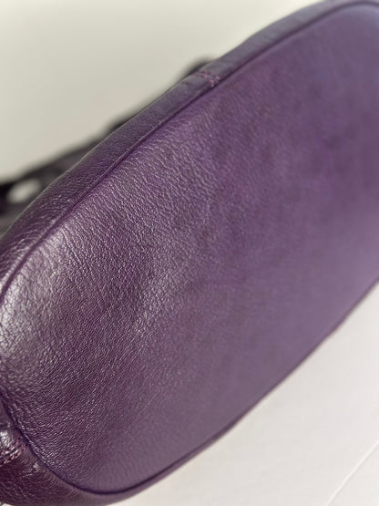Pre-owned Givenchy Leather Nightingale Satchel in Purple