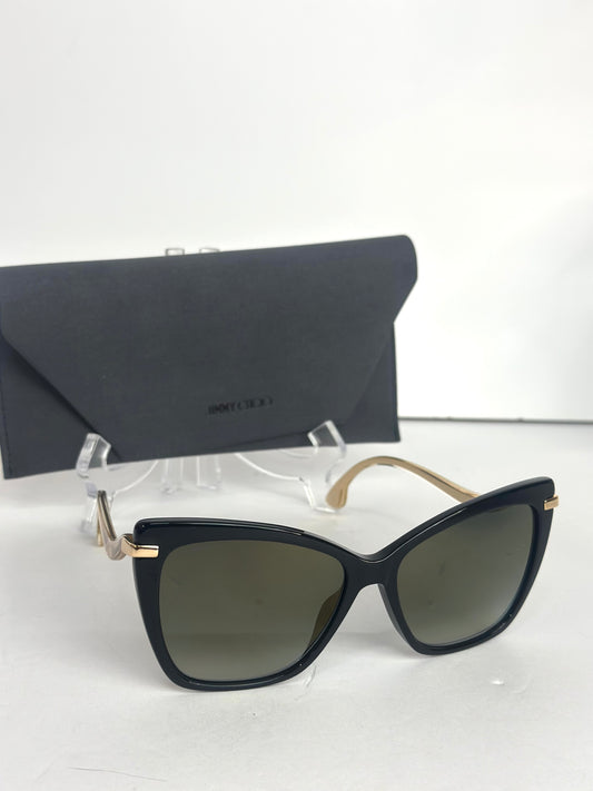 #16 Pre-owned Jimmy Choo Women's Selby 57mm Black Sunglasses