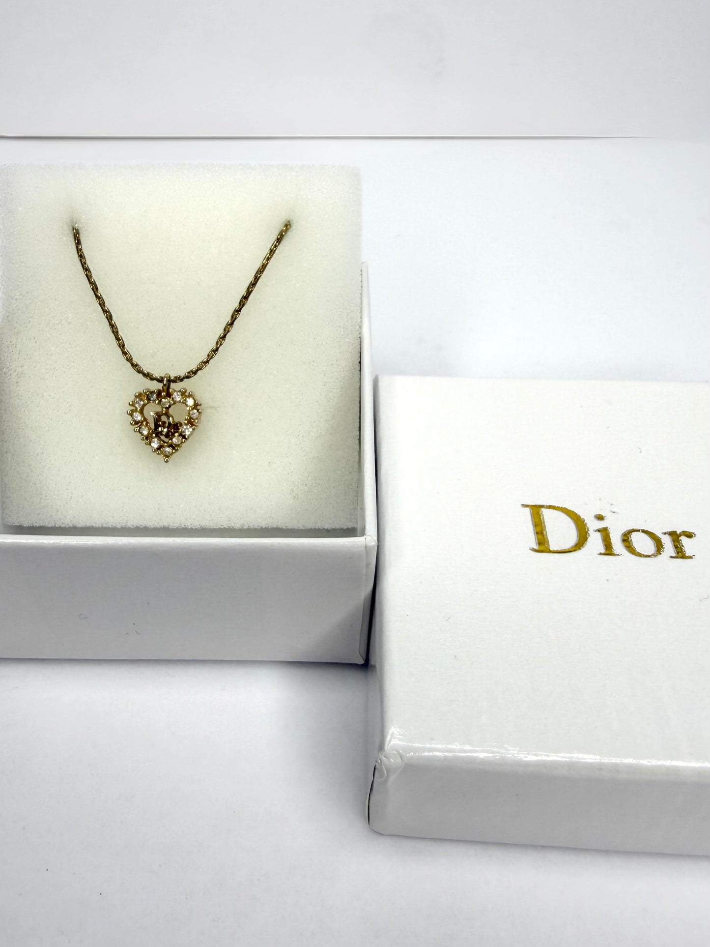 Pre-owned Christian Dior rhinestone embellished necklace