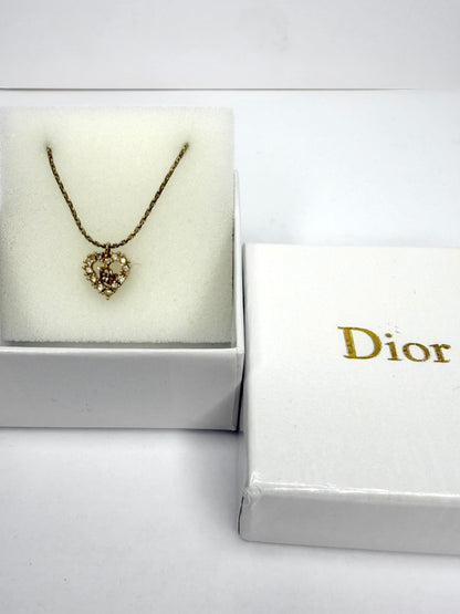 Pre-owned Christian Dior rhinestone embellished necklace