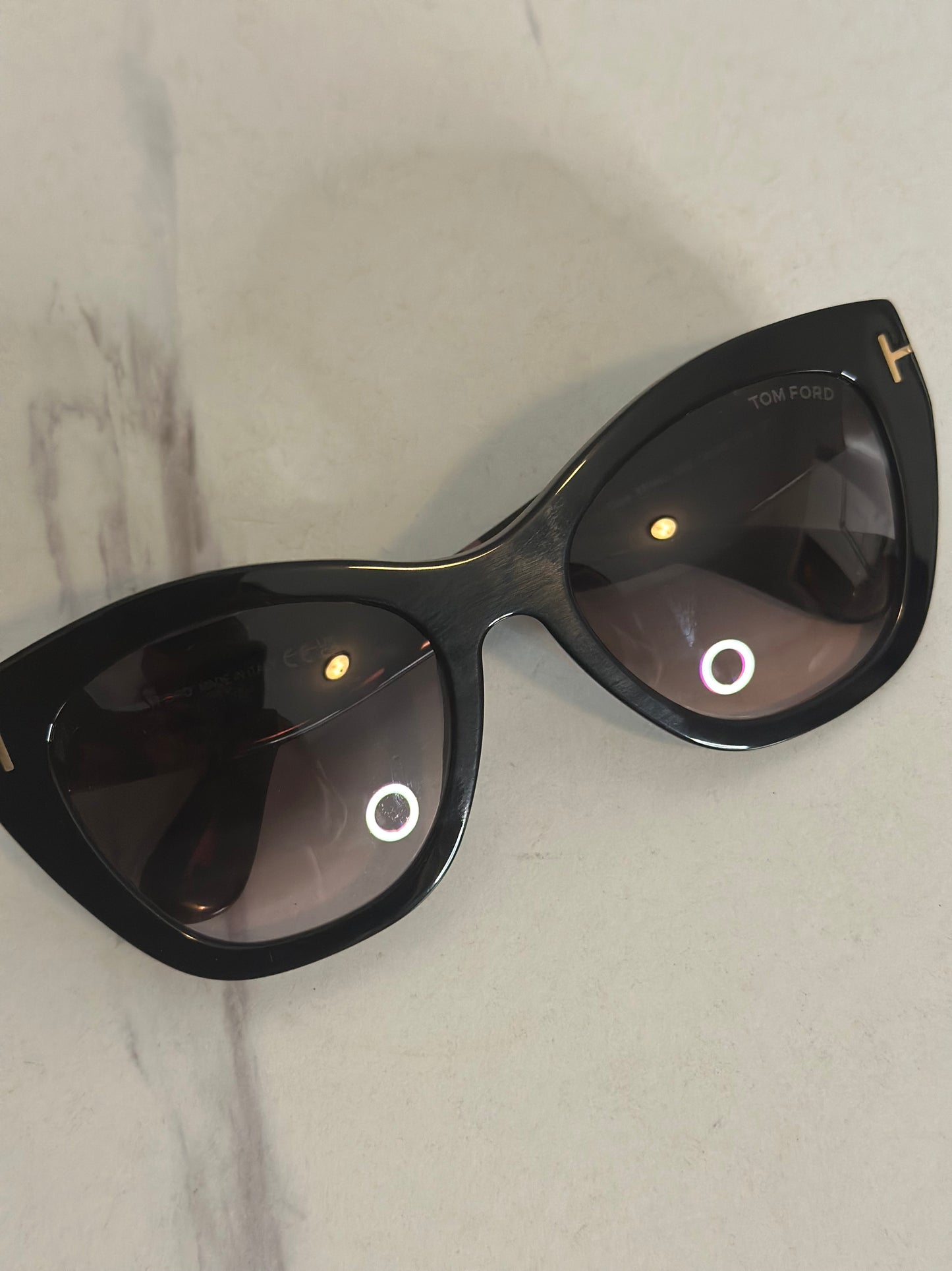 Pre-owned Tom Ford black cat eye sunglasses