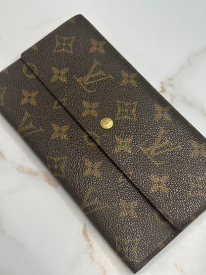 Pre-owned Louis Vuitton monogram canvas Porte Tresor wallet