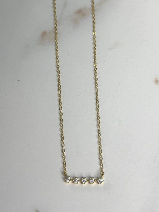 Summer nights bar necklace