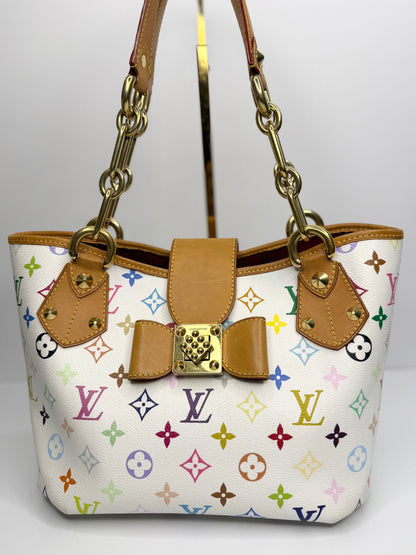 Pre-owned Louis Vuitton Monogram Multicolor Annie MM tote