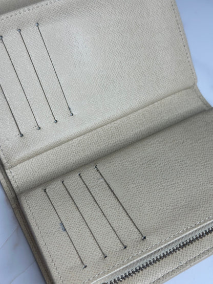 Pre-owned Louis Vuitton Damier azur Alexandra wallet