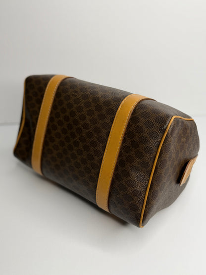 Pre-owned Celine Macadam canvas  Mini Boston bag