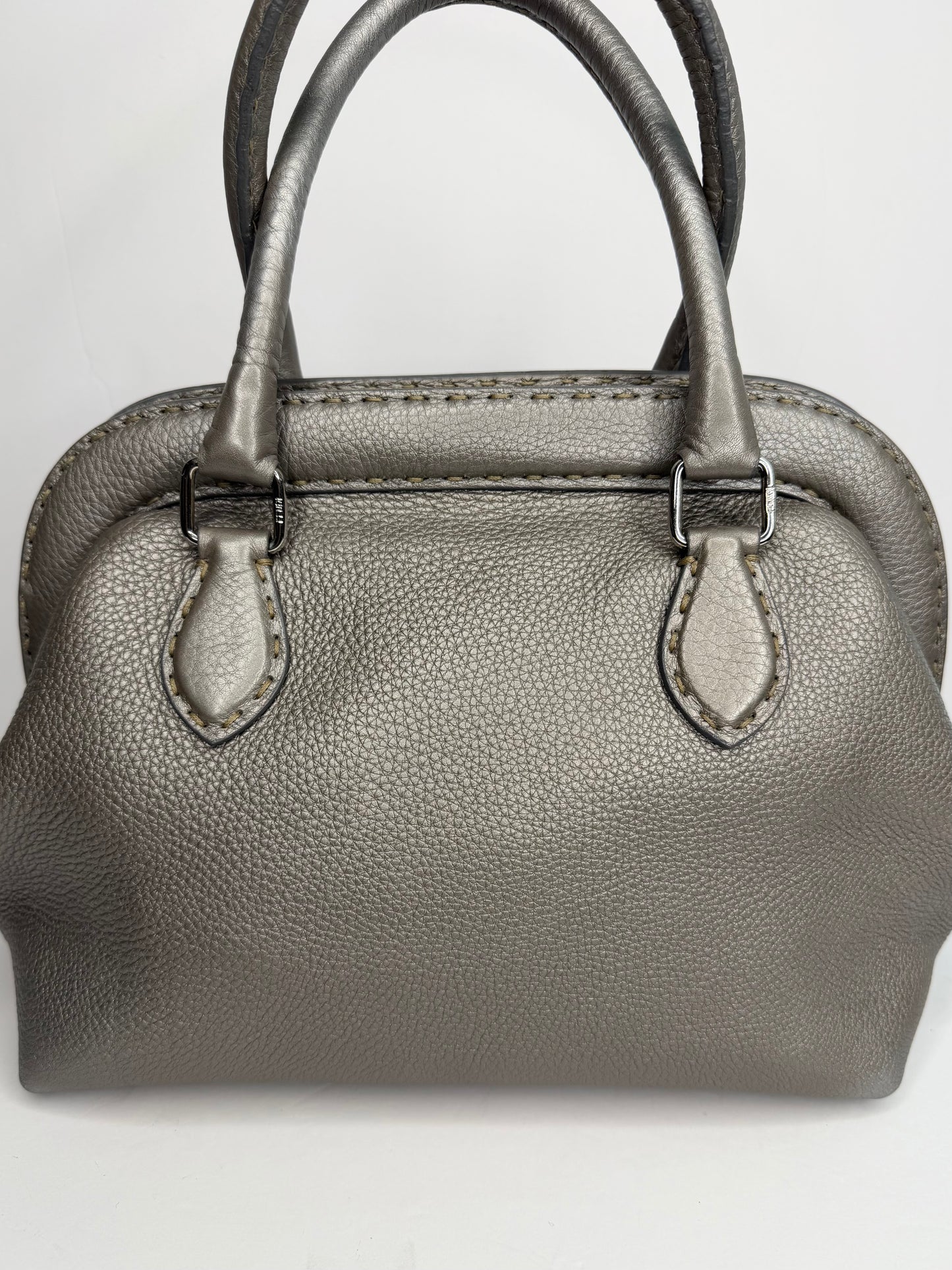 Pre-owned Fendi Selleria Top Handle Bag Vintage