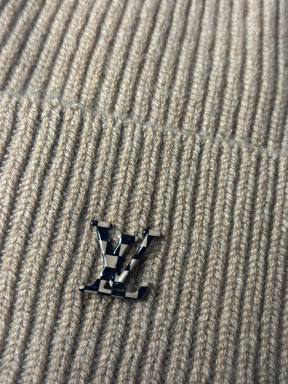 Pre-owned Louis Vuitton Knitted cashmere women’s tan beanie