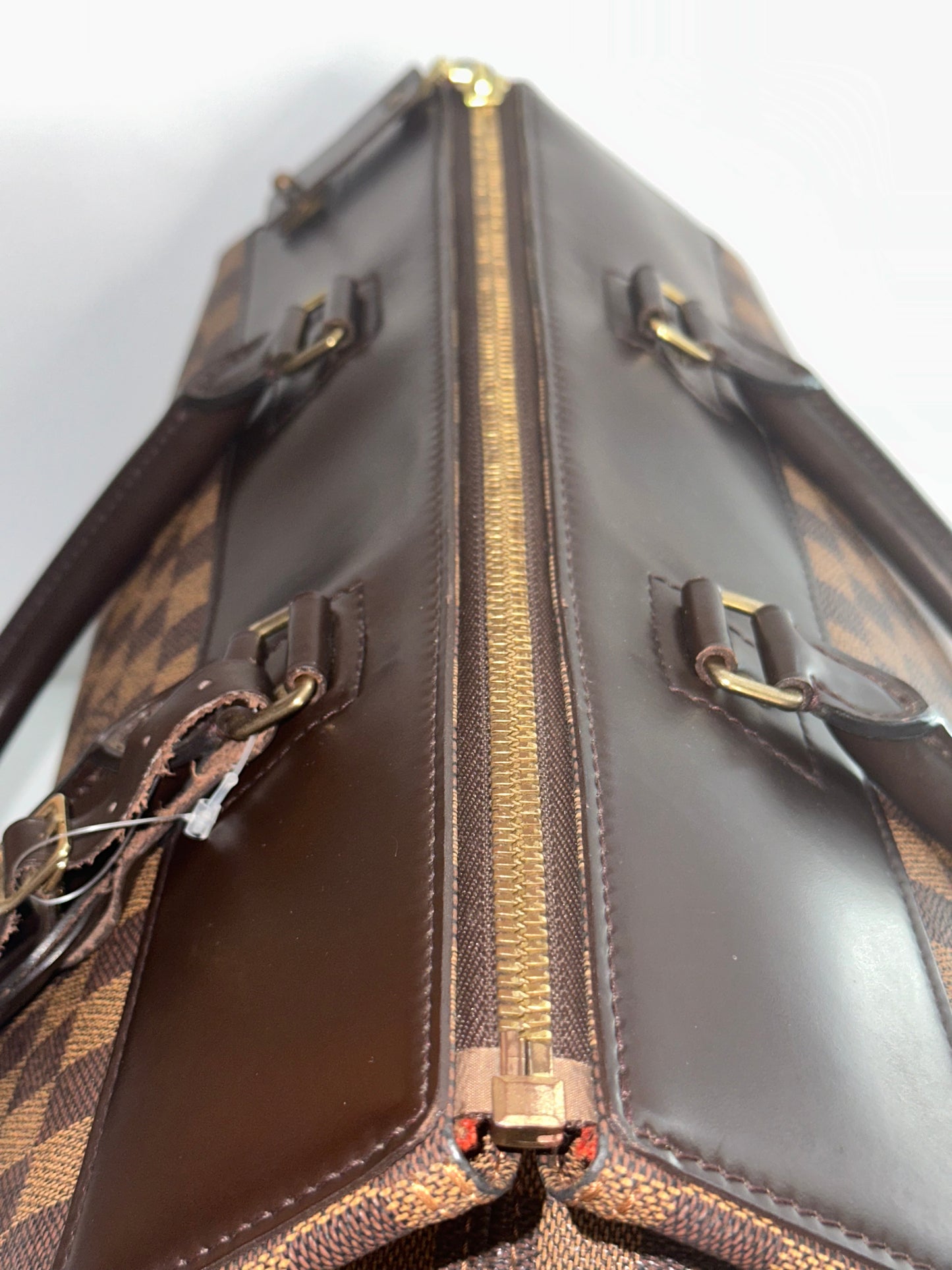 Pre-owned Louis Vuitton Damier ebene canvas Greenwich PM luggage
