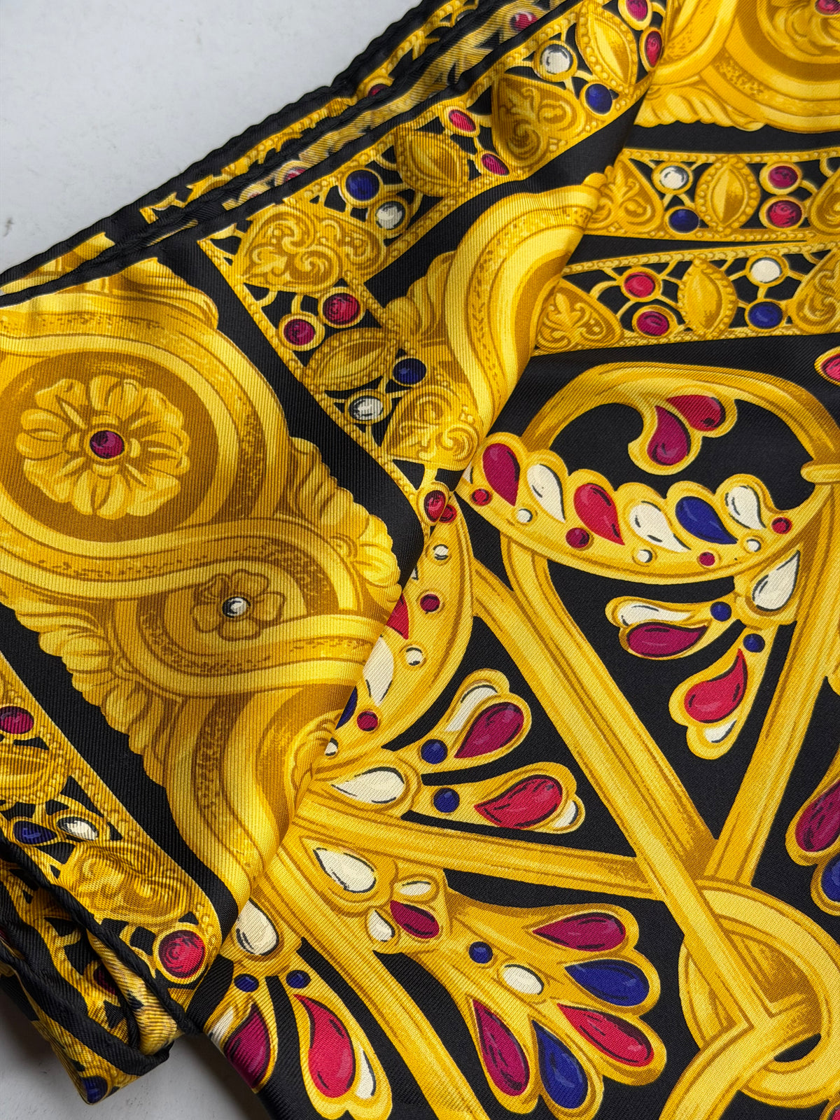Pre-owned Christian Dior, vintage silk scarf