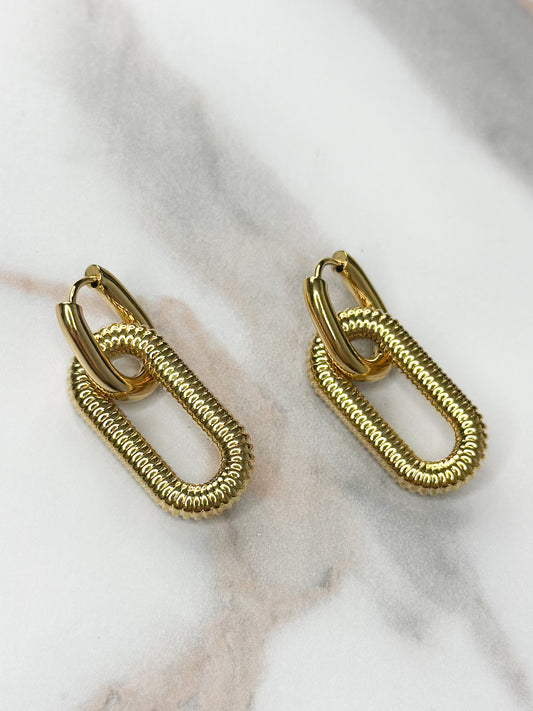 The New Yorker Textured GDN Earrings