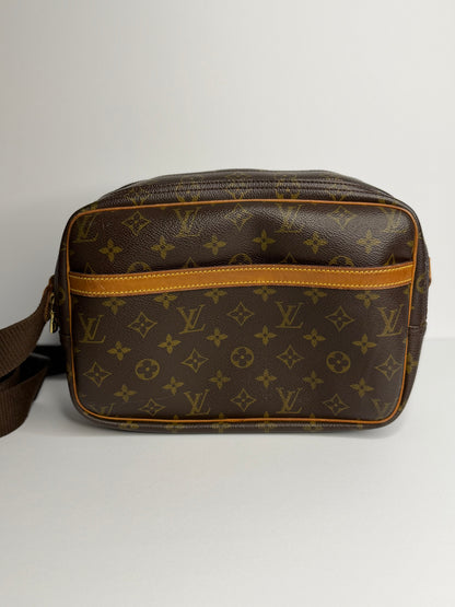 Pre-owned Louis Vuitton monogram, canvas reporter PM messenger