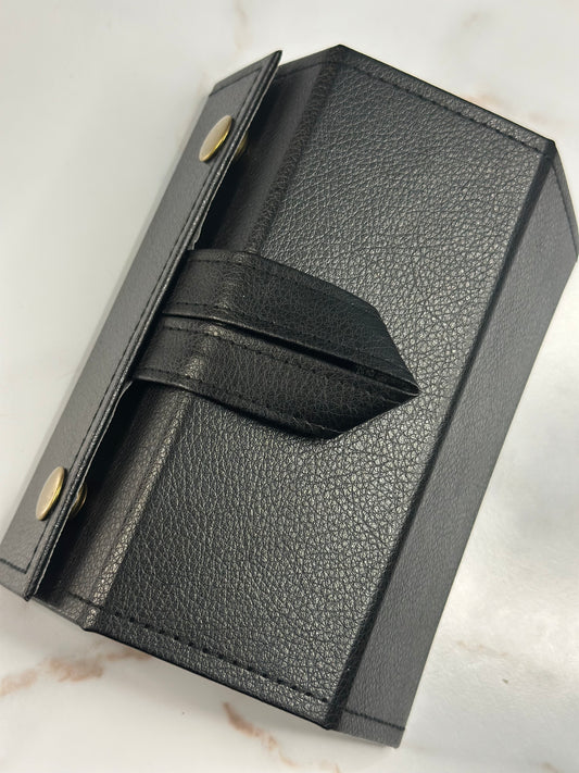 Black foldable travel sunglasses case