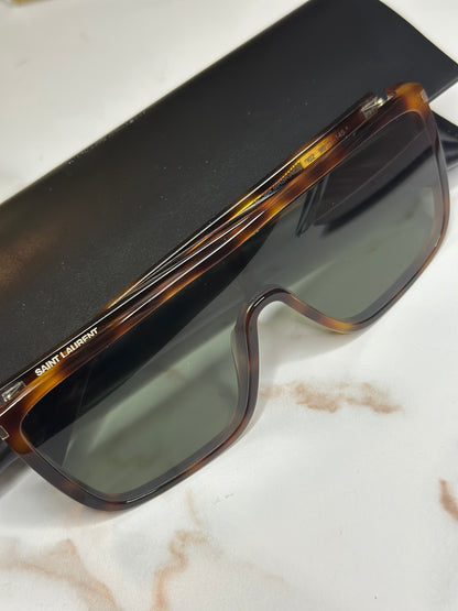 Pre-owned Saint Laurent tortoise sunglasses