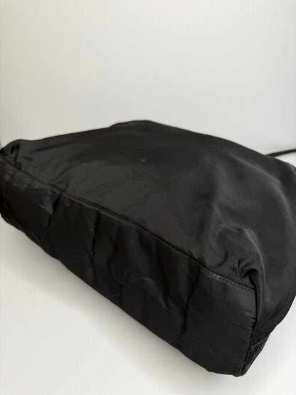 Pre-owned Prada black nylon shoulder tote