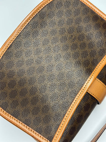 Pre-owned Celine macadam canvas saddle messenger crossbody