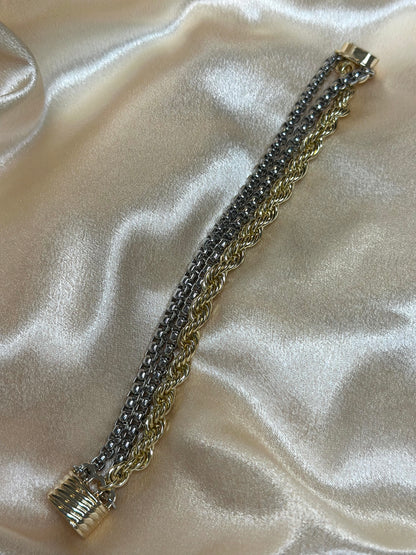 Alicia’s signature two tone chain bracelet