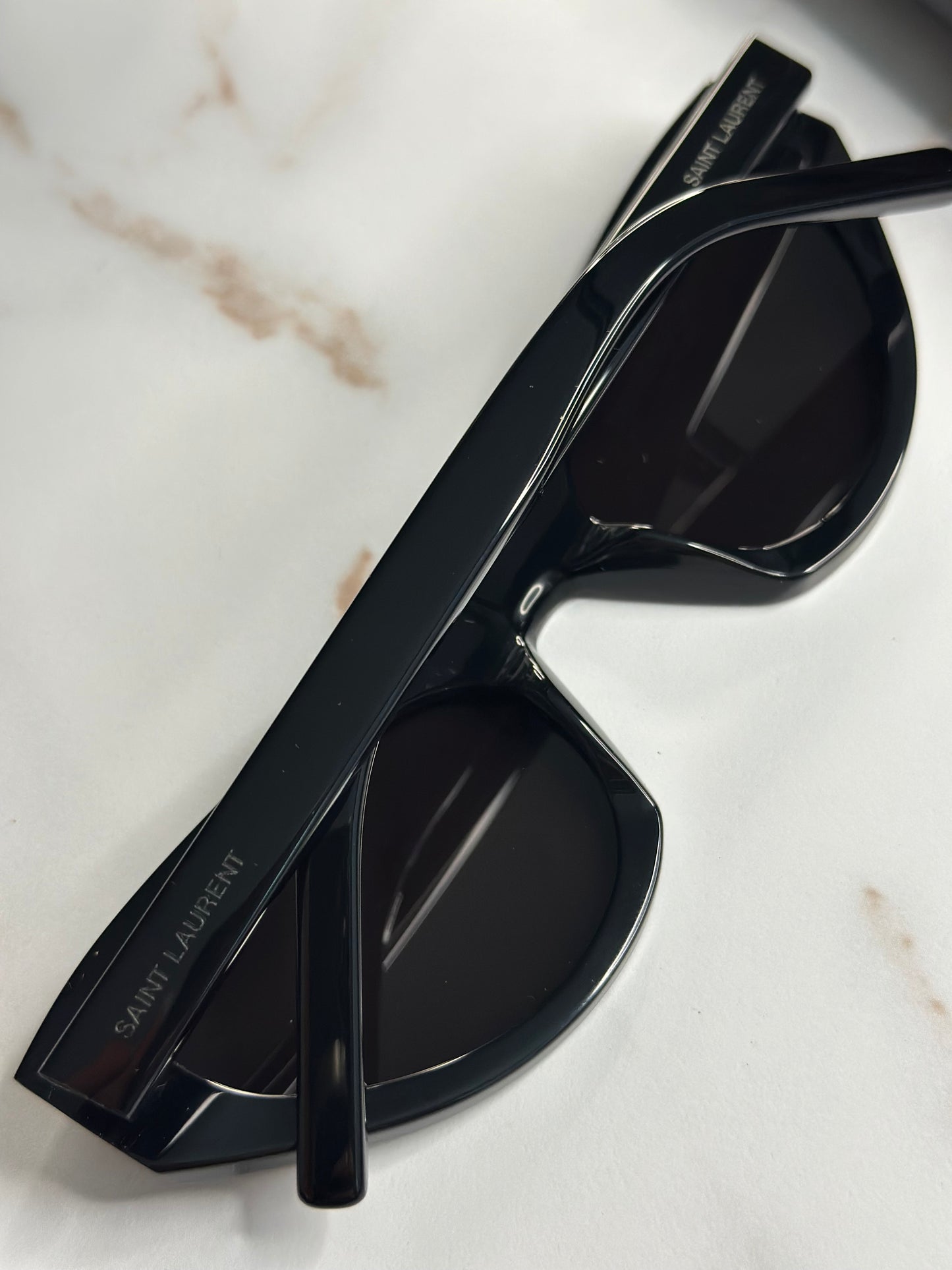 Pre-owned Saint Laurent black acetate sunglasses