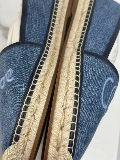 Pre-owned Chloe denim espadrilles size 9