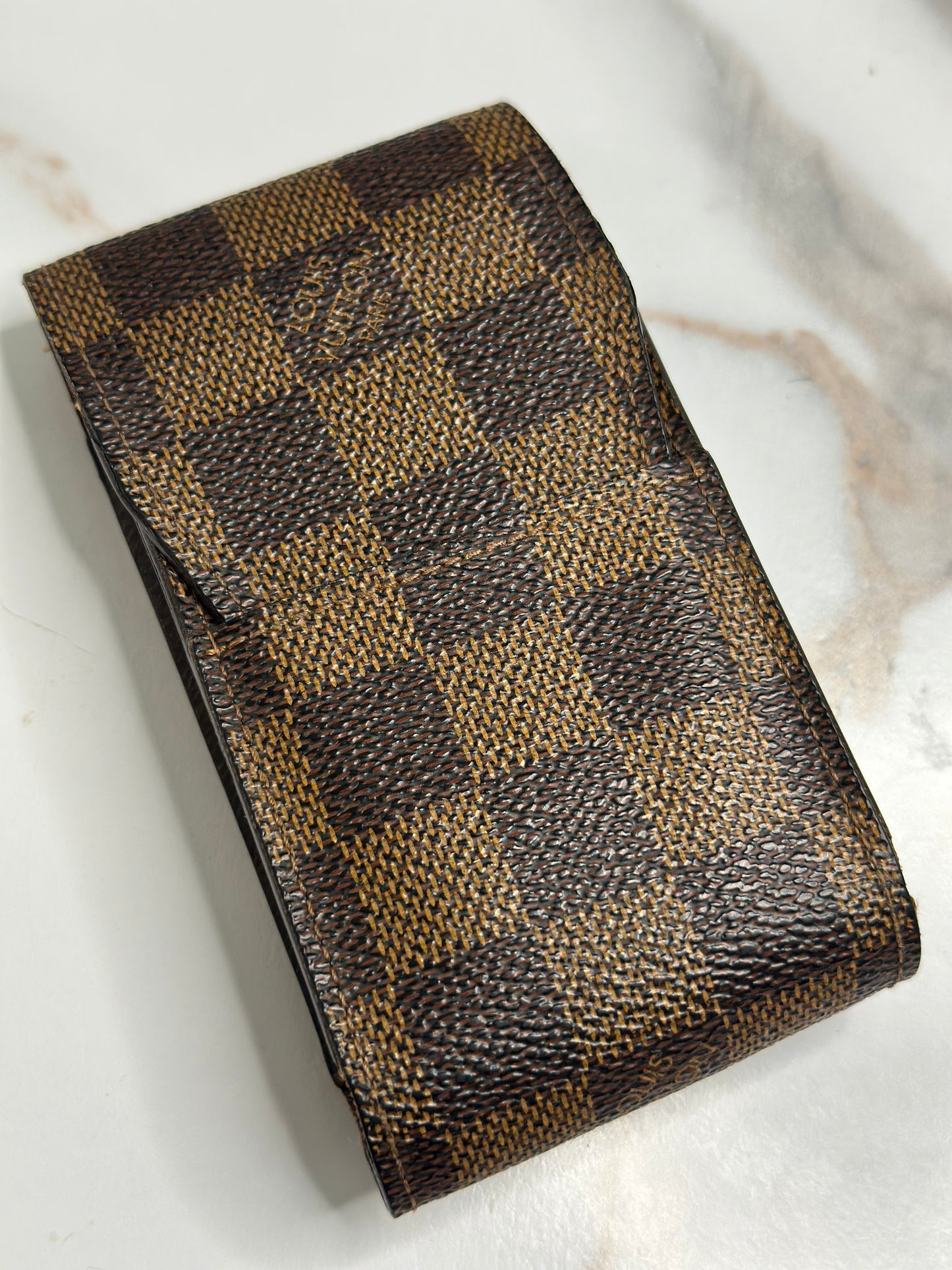 Pre-owned Louis Vuitton Damier Ebene Canvas Etui case ￼