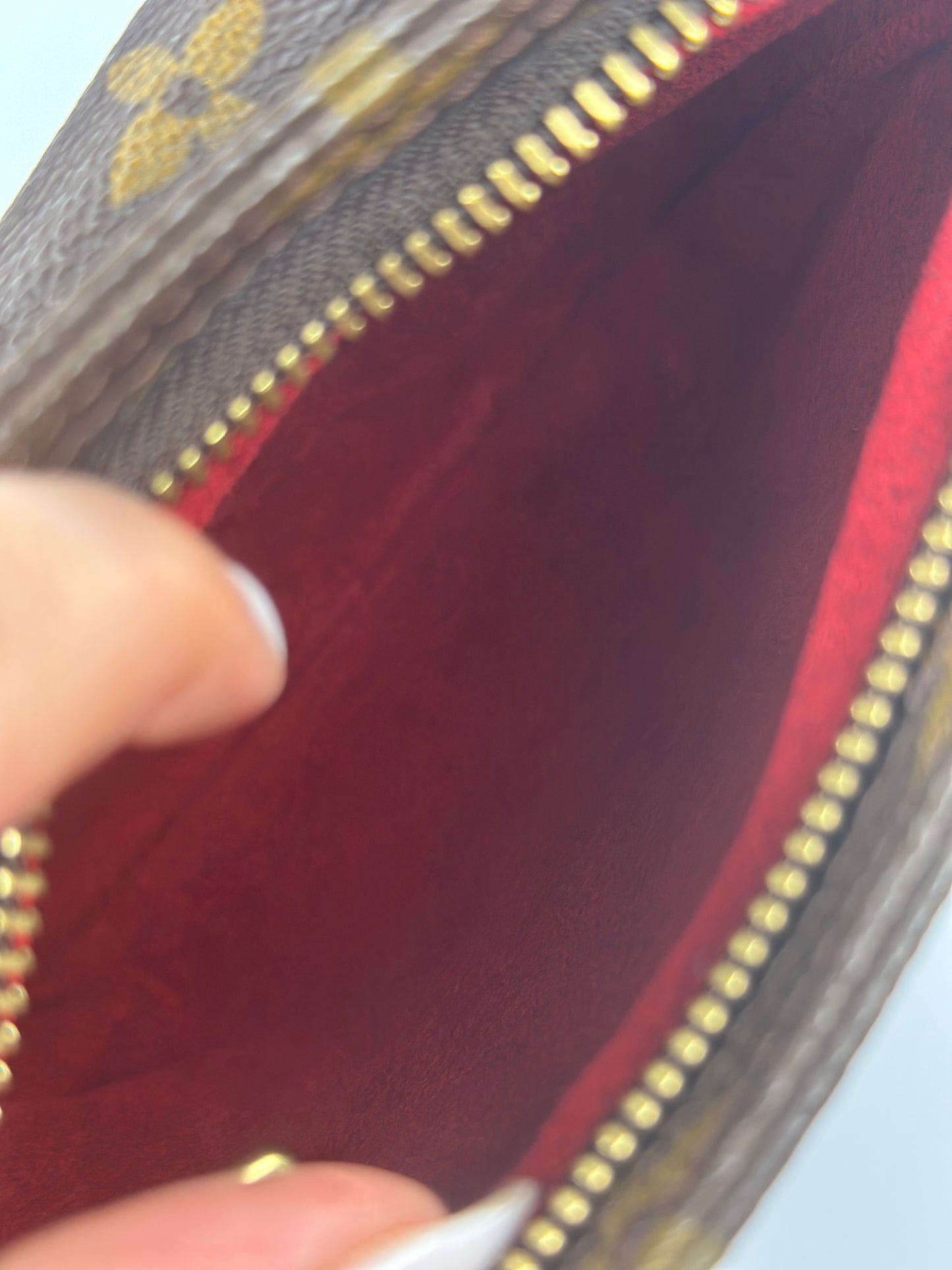Pre-owned Louis Vuitton Monogram Partition Wristlet