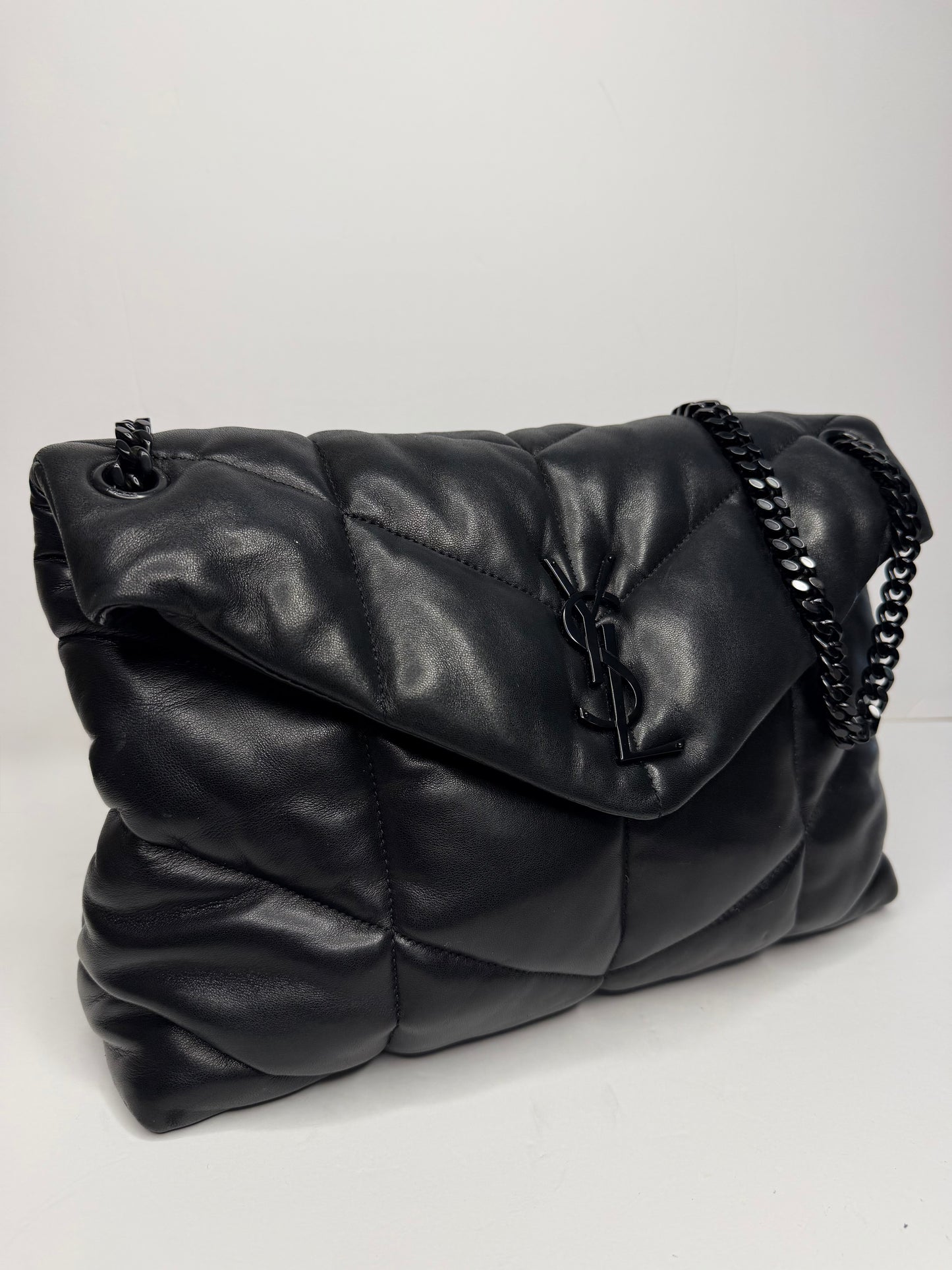 Pre-owned Saint Laurent medium Lou Lou puffer crossbody