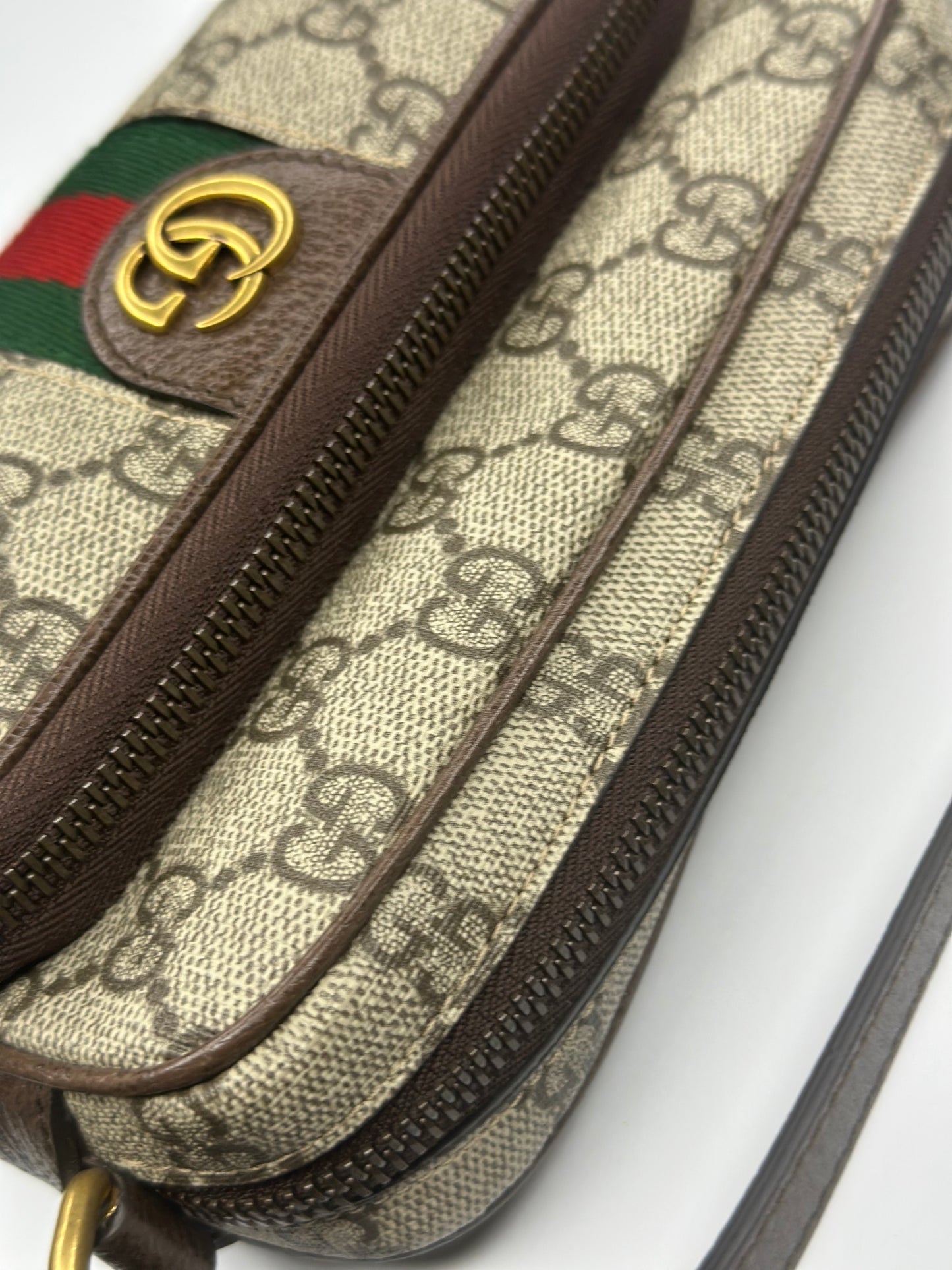 Pre-owned Gucci Gucci GG Ophidia Mini two way Crossbody/belt bag