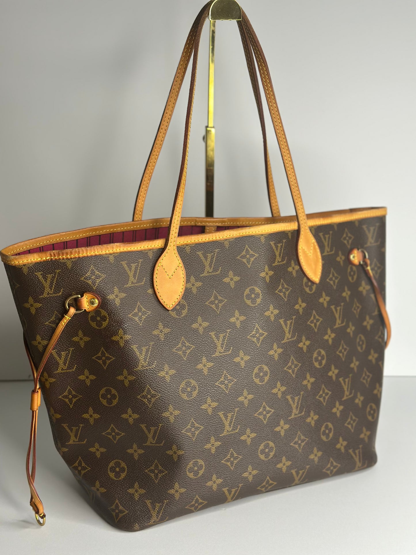 Pre-owned Louis Vuitton monogram canvas neverfull MM shoulder tote